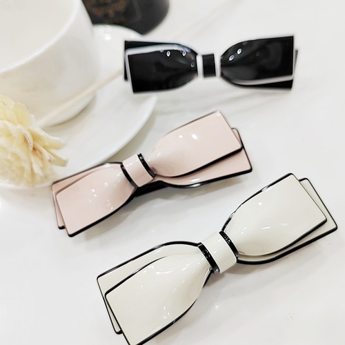 佩妮Chaplet少女双层蝴蝶结法式小香风甜美优雅全扎弹簧马尾发夹