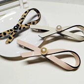 法国佩妮正品 新款 日韩简约飘带结子发夹弹簧夹刘海夹半夹发饰品