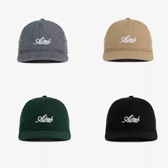 Aime Leon Dore Script Aime Hat American-Style Curved Brim Vintage Adjustable Embroidered Baseball Cap