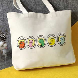 joguman帆布包乔谷漫复刻帆布袋定制大容量环保购物袋外出手提袋