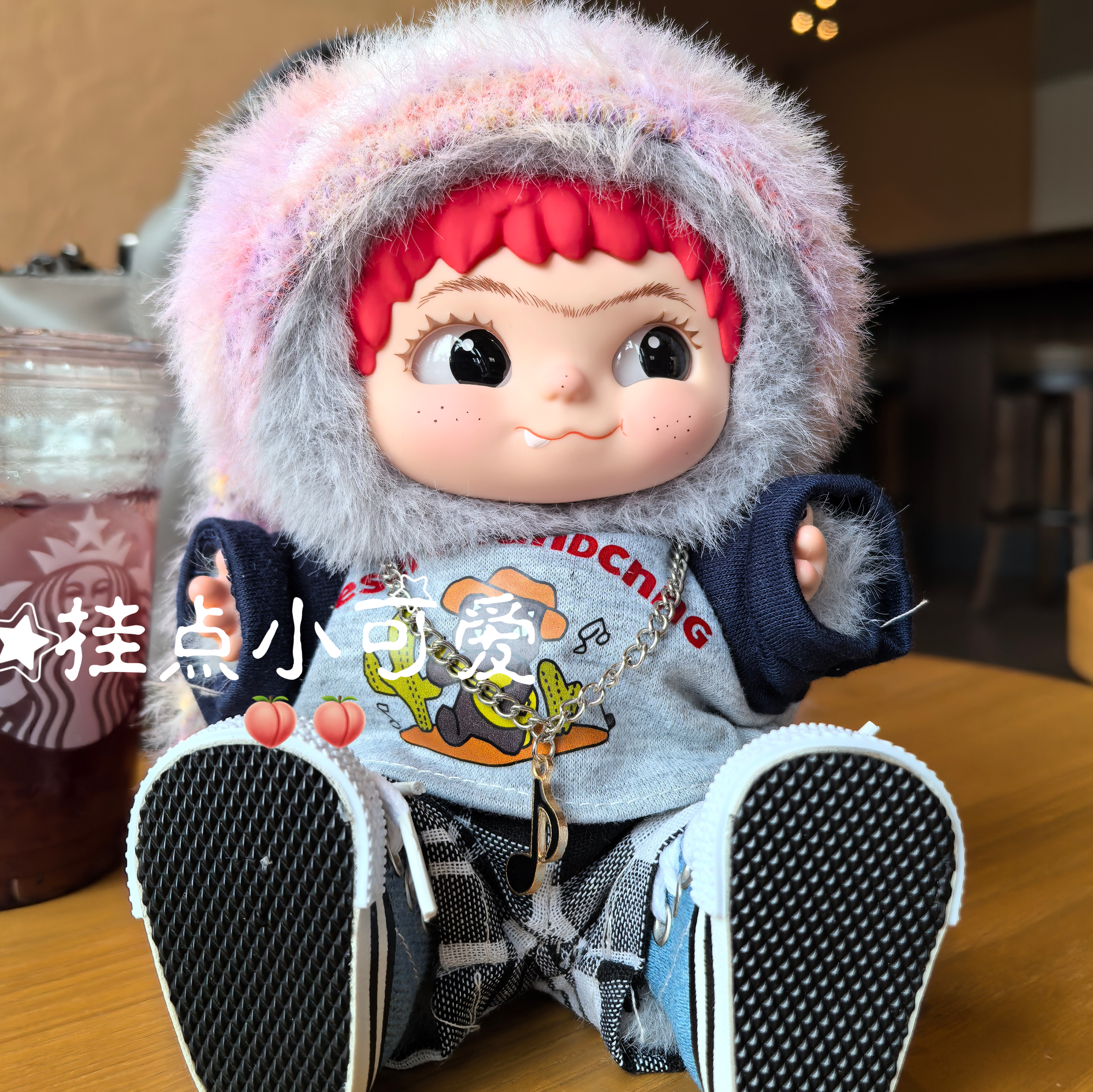 wakuku娃衣20cm变反叛娃衣玩偶换装衣服背带裤虞书欣同款哇库库