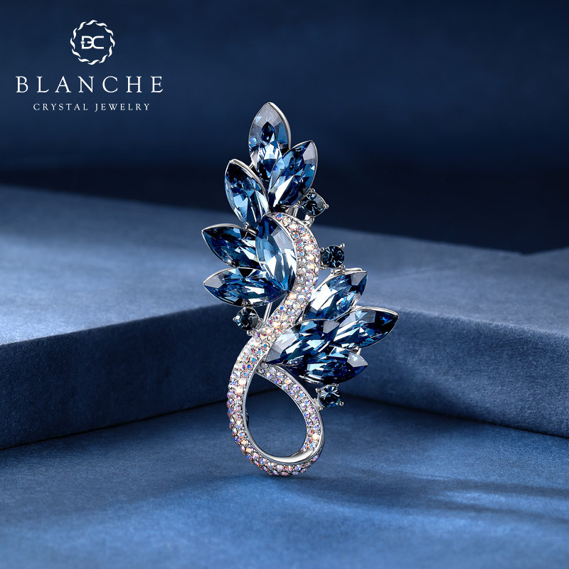 施华水晶高端精致时尚商务胸针女