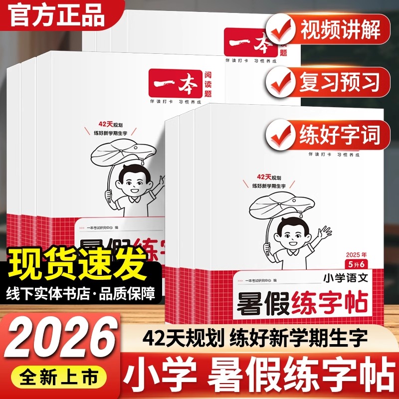 一本暑假字帖暑假衔接小学