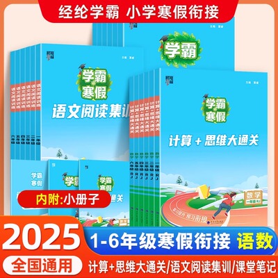 经纶学霸寒假作业本小学语文数学