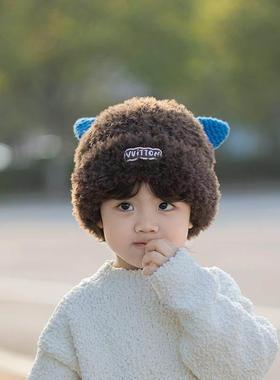 英国Next chek儿童帽子冬季毛绒帽男女童保暖亲肤百搭防风护耳帽