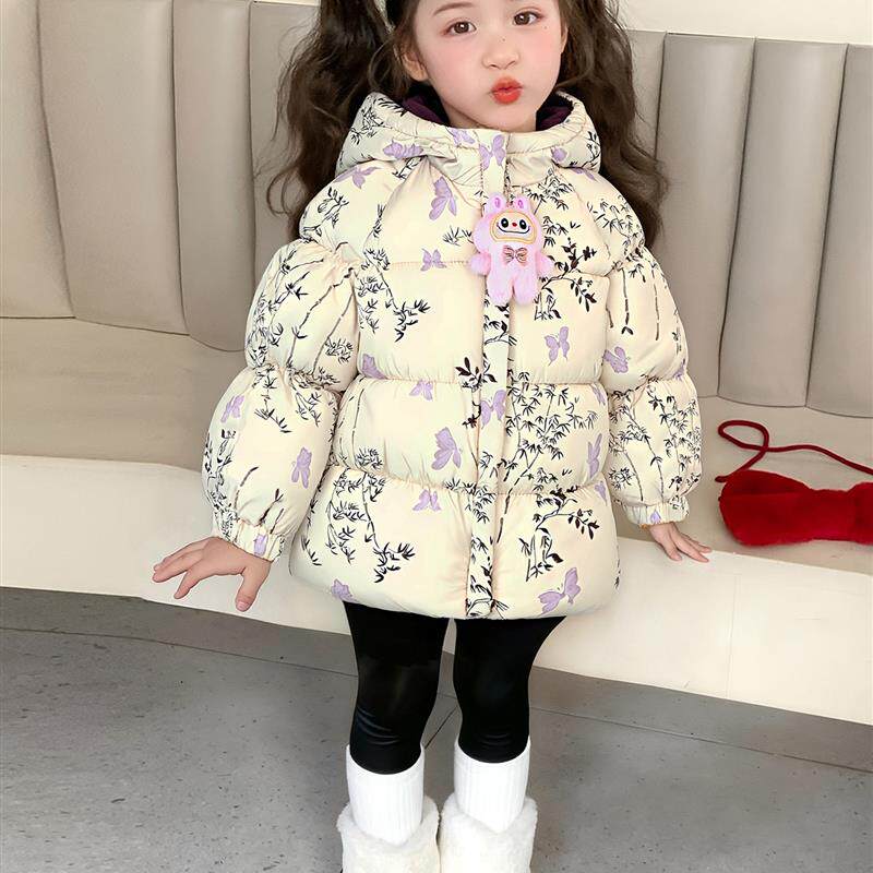 英国女童羽绒棉服冬季加绒外套