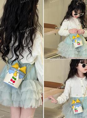 英国Next chek女童包包新款儿童小公主斜挎包可爱蝴蝶结水桶包