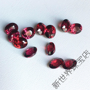 天然镁铝石榴石刻面椭圆裸石戒面原石支持定制可做戒指吊坠耳钉