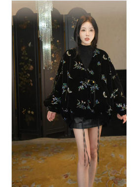 MOSS 10.31 20:00上新【花落蝶叙】新中式90白鸭绒羽绒服