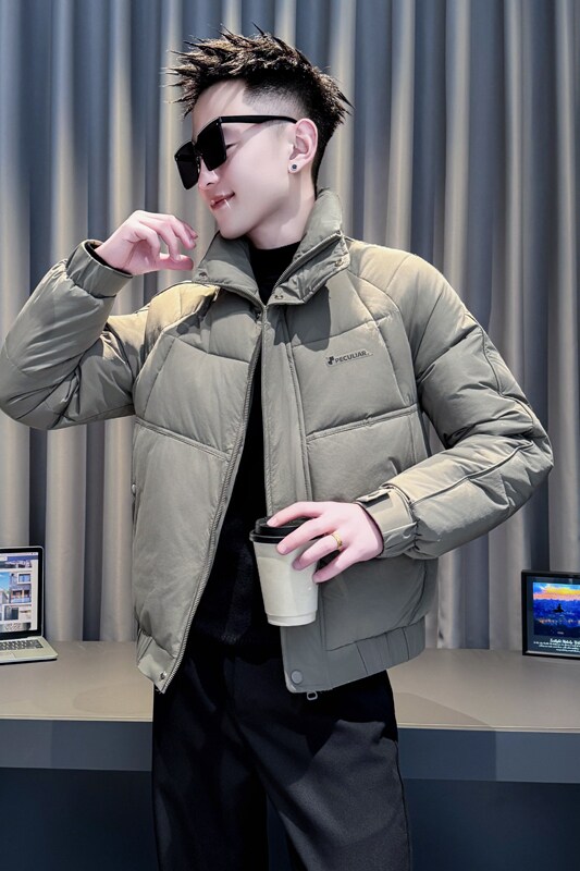 灰绿首314B-2-F10-P138控178冬款加厚棉衣男休闲棉服外套,男装棉衣,星座314B-2