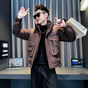 咖首314B-2-F18-P138控178冬款加厚连帽i棉衣男休闲棉服外套，男装棉衣，星座314B-2