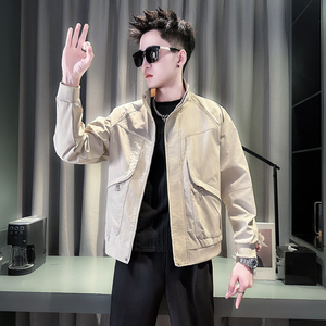 卡其首314B-2-JK79-P108控148秋季新款店主风潮男夹克冲锋衣外套图片