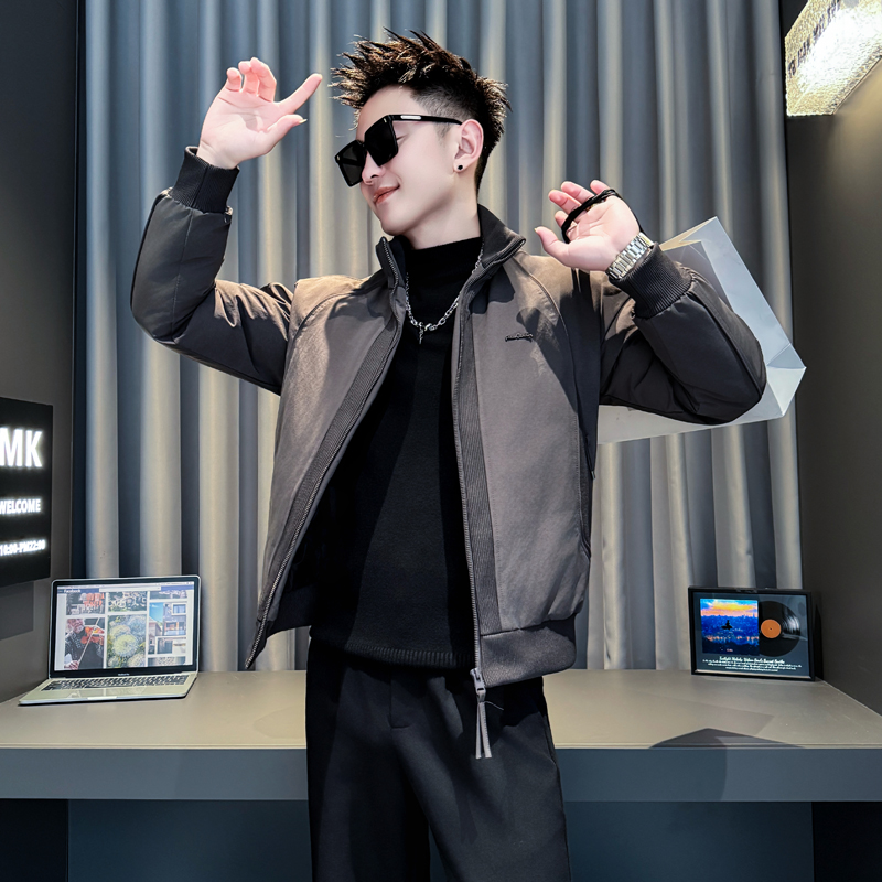 灰首314B-2-M48-P148控198冬新款加厚棉衣男休闲流行外套棉衣，男装棉衣，星座314B-2