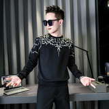 黑首314B-2-WY193-P58控78秋新款卫衣男时尚潮流百搭上衣男，男装卫衣，星座314B-2