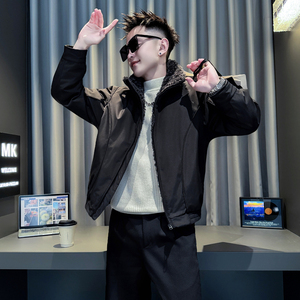黑首314B-2-F09-P138控178冬款加厚棉衣男休闲棉服外套图片