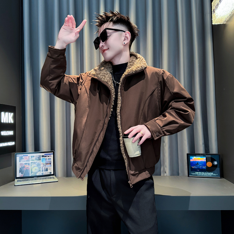 咖首314B-2-F09-P138控178冬款加厚棉衣男休闲棉服外套，男装棉衣，星座314B-2