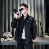 灰色314B-2-JK98-98控138秋季新款立领外套男简约潮流夹克，男装夹克，星座314B-2