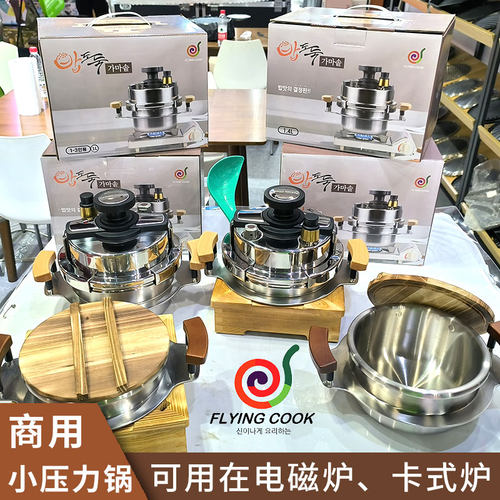 小型不锈钢电磁燃气两用压力锅