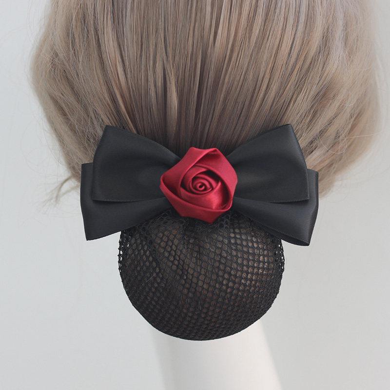 流行端点流行端点头花女职业盘发上班韩国清新银行护士专用发网