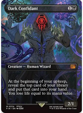 【学府卡牌】万智牌 黑暗亲信 英文异画 Dark Confidant FDN FIN