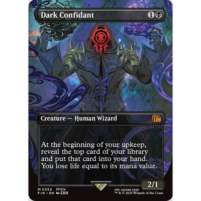【学府卡牌】万智牌 黑暗亲信 英文异画 Dark Confidant FDN FIN