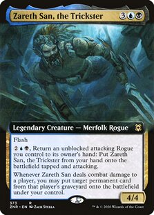 【学府卡牌】万智牌 MTG 诈术师泽雷尚 赞迪卡再起 英文 扩画闪金