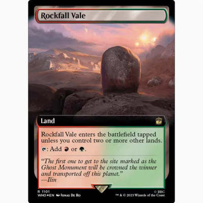 【学府卡牌】万智牌 落石山谷 英文 扩画 潮涌 闪 神秘博士 WHO