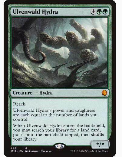 【学府卡牌】万智牌 MTG 沃文森多头龙 英文 Jumpstart 秘稀 绿色