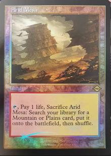 【学府卡牌】万智牌 MTG 不毛高地 英文 老框 蚀刻闪 赞迪卡/MH2