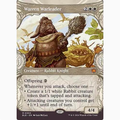 【学府】万智牌 繁殖地战领 Warren Warleader英文 异画闪 斑隆洛