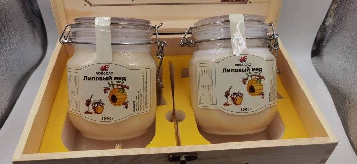 俄罗斯椴树蜜黑蜂蜜蒲公英黄柏刺五加1000克2000克礼盒送礼佳品