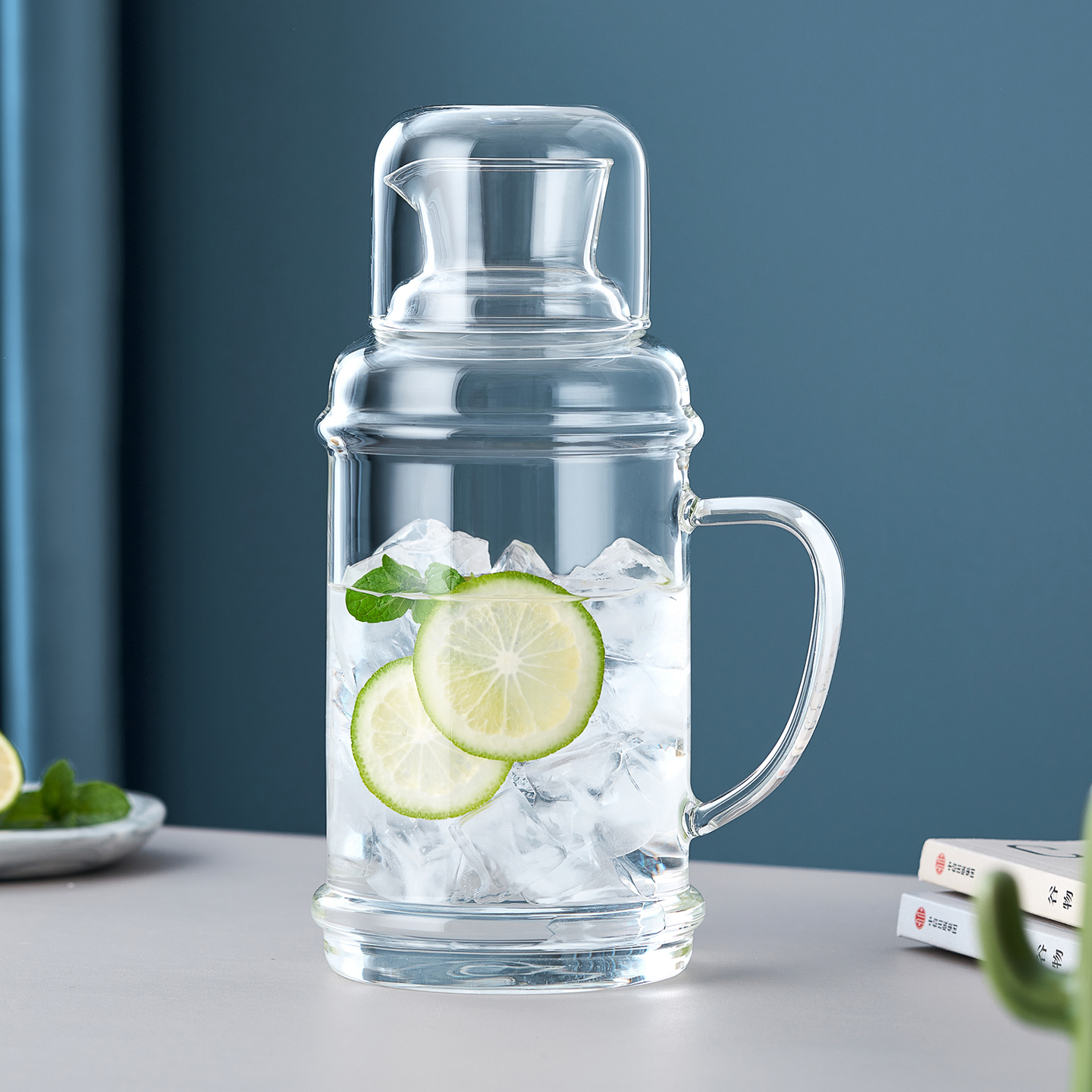 绿昌明玻璃复古老式耐高温冷水壶