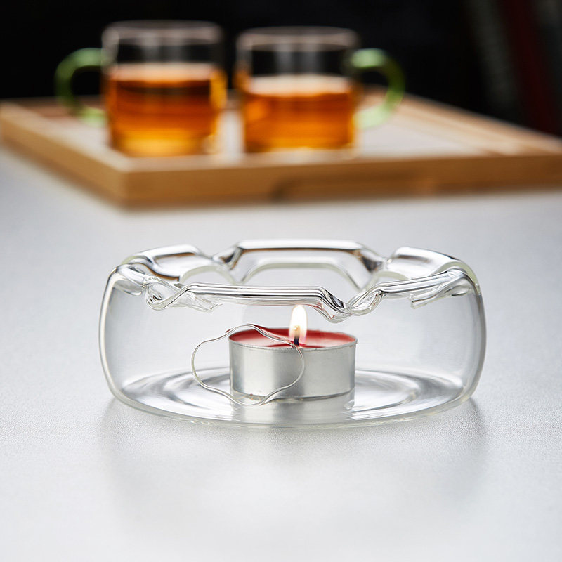 温泡茶炉蜡烛小火炉耐热玻璃保温底座暖茶器功夫茶具配件茶壶温茶