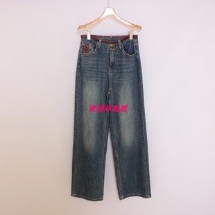 包邮 拍下改价 安所正品VE 2025年冬季牛仔裤长裤 GD1K151