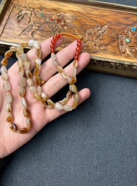 和田玉籽料原石项链