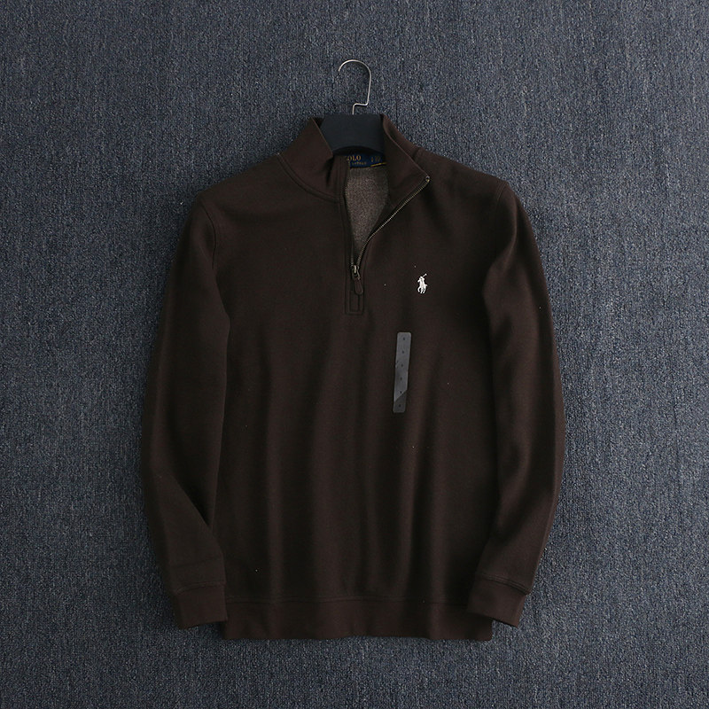 thumbnail for New Men's Knitted Half-Zip Pullover Sweatshirt, Comfortable and Versatile