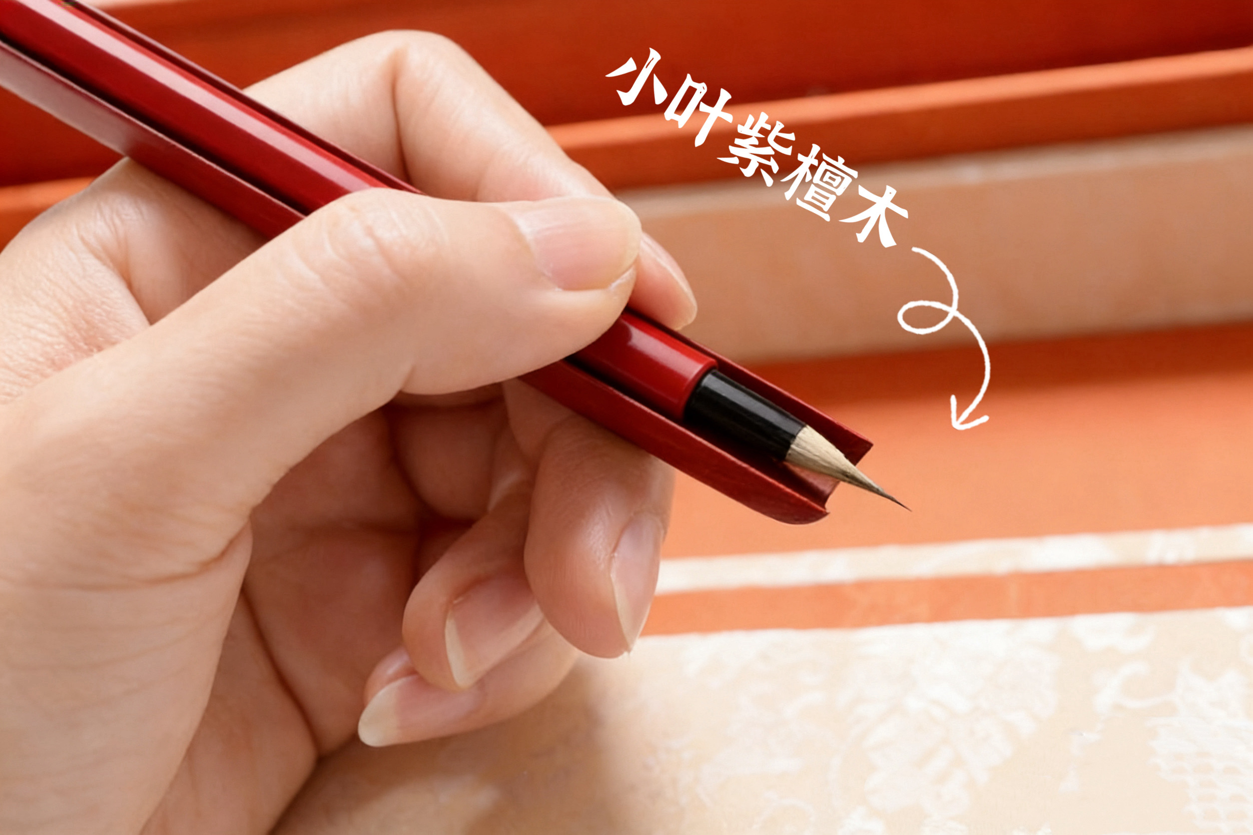 吴钩纯手工小叶紫檀笔舟画线打格神器界尺画小楷行书线打格曹直院