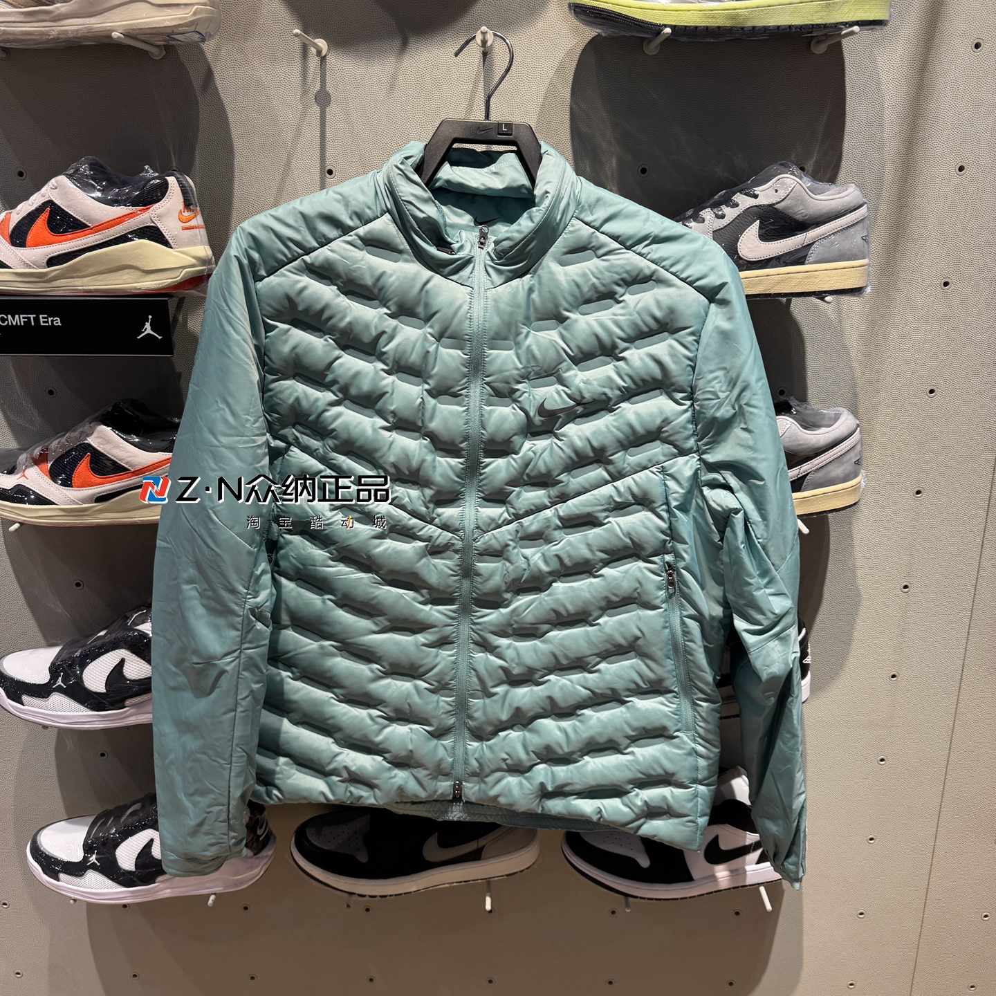 耐克男子立领保暖防风休闲羽绒服