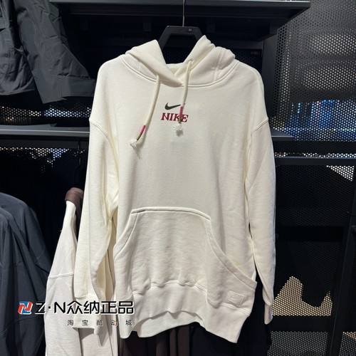 耐克女连帽保暖宽松运动休闲卫衣