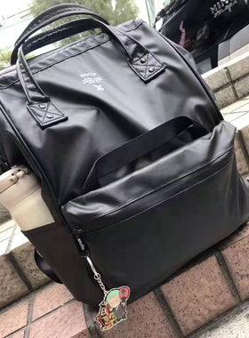 PVC防水anello双肩包男女日本正品电脑背包alleno大容量学生书包