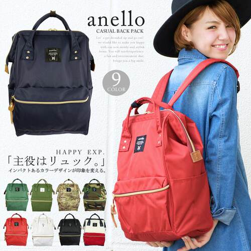 anello双肩包男女日韩防水电脑包