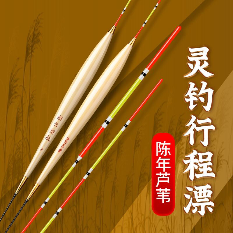 船长匠研浮漂d01金线梭型黑坑竞技休闲野钓鲫鱼鲤鱼手工芦苇浮漂