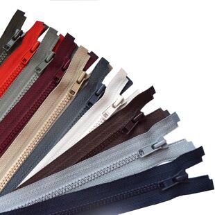 YKK3号树脂单开尾开口拉链  羽绒服 外套开衫 黑白彩色68元包邮