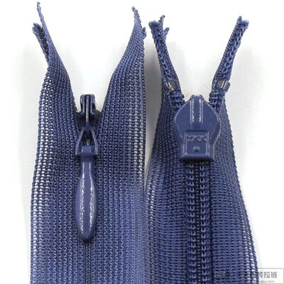 连衣裙蓝色隐形拉链YKK