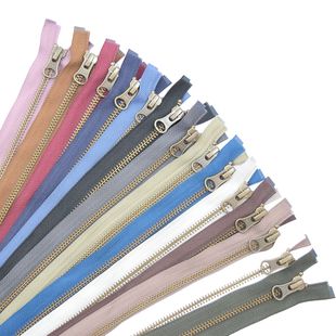 开衫 外套 门襟彩色75cm 服装 YKK5号金属青古铜开尾拉链
