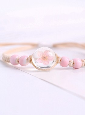 闺蜜玻璃球满天星宝石手链学生