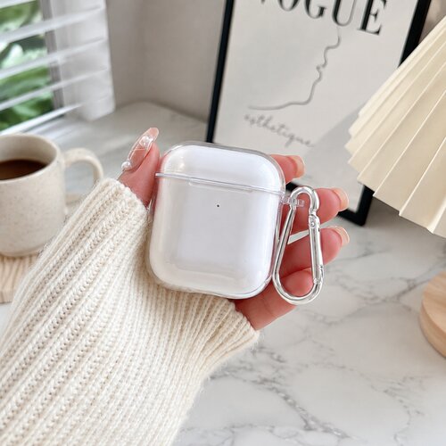 防刮耳机盒保护壳透明保护套适用airpods1/2/3/4/pro/pro2/pro3苹果AirPods保护套轻薄无线耳机套耐磨全包