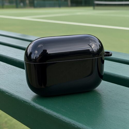 黑色耳机保护套适用airpods1/2/3/4/pro/pro2/pro3苹果AirPods保护套保护壳防刮保护套黑色保护套防尘光面