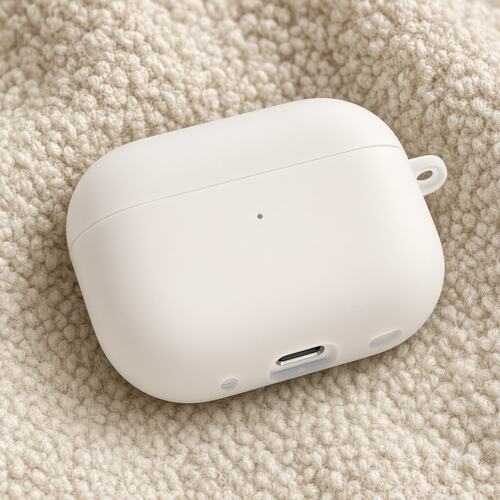 a磨砂白耳机保护套苹果AirPods保护套充电盒保护套适用airpods1/2/3/4/5/pro/pro2/pro3轻薄防摔白色全包防护