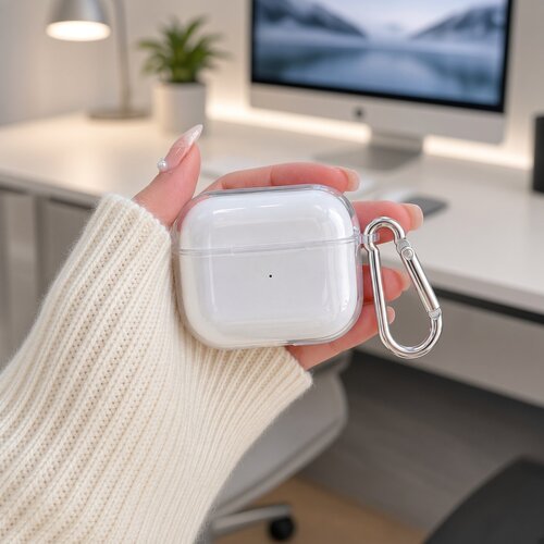 透明软壳纯透明耳机壳适用airpods1/2/3/4/pro/pro2/pro3苹果AirPods保护套新款轻薄保护耳机保护套防尘